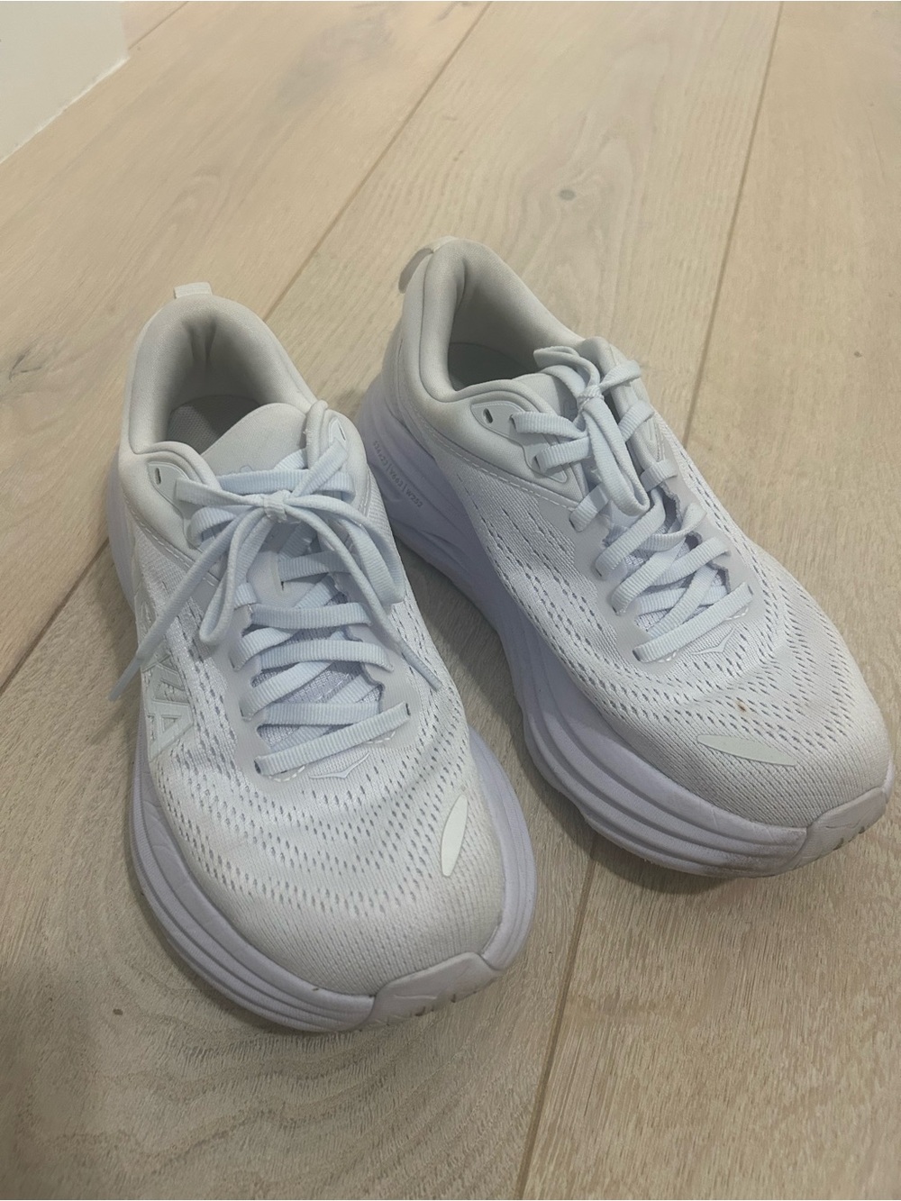 Hoka White Women's Athletic Running Sneakers